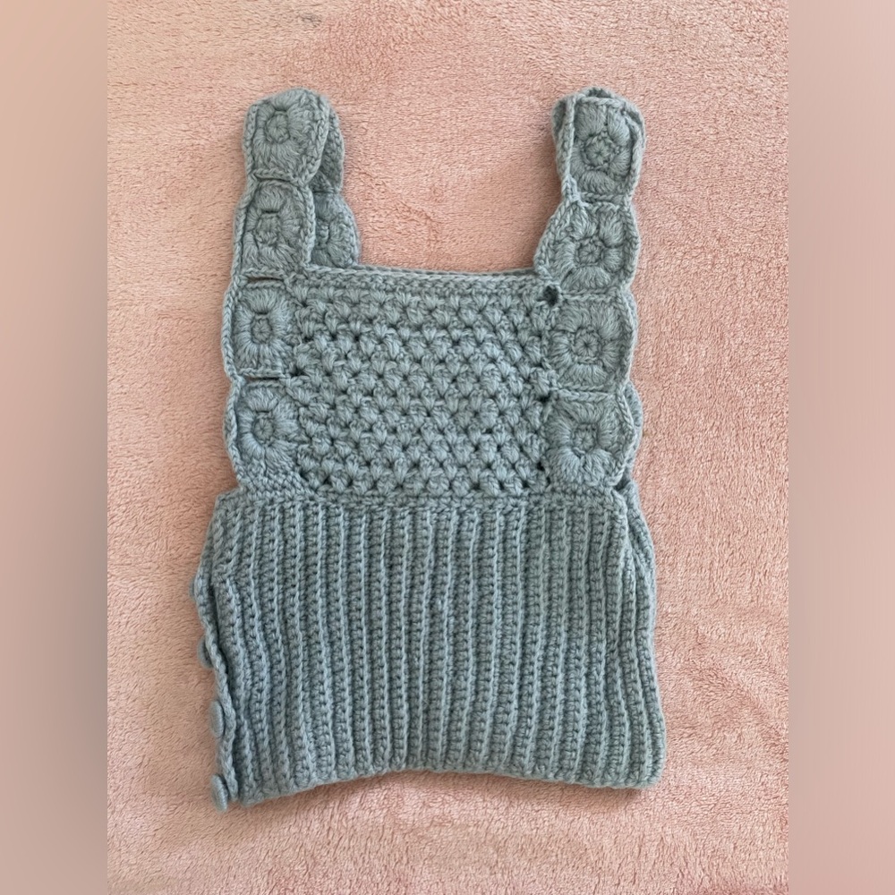 Vintage Girl’s Crocheted Sweater Vest